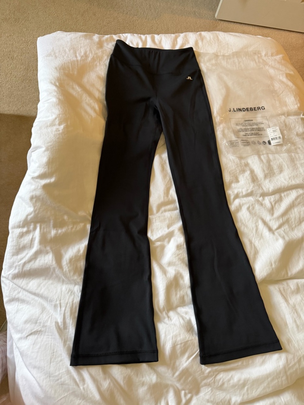 J.Lindeberg Black Flared Performance Leggings